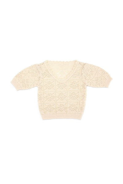 Crochet Knit Top