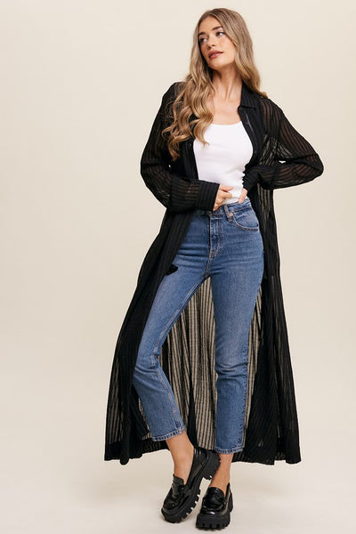 Listicle Long Button Down Shirt Maxi