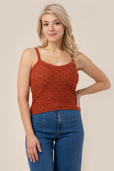 Crochet Knit Tank Top