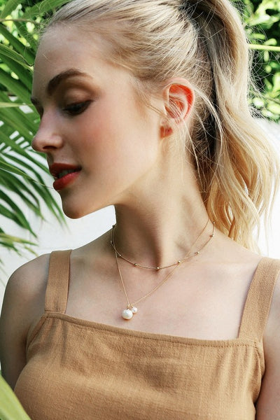 Natural Pearl Pendant Necklace