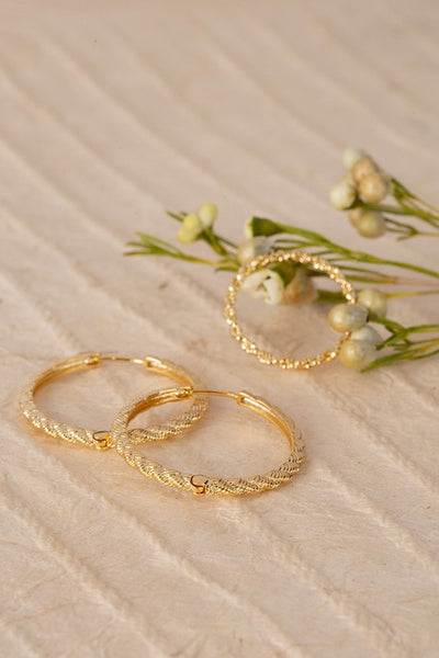 Twine Ring And Earring Set