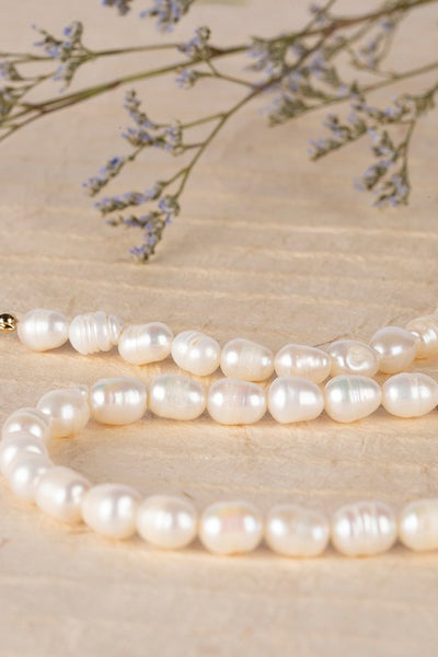 Small Sized Pearl Bracelet Necklace Set