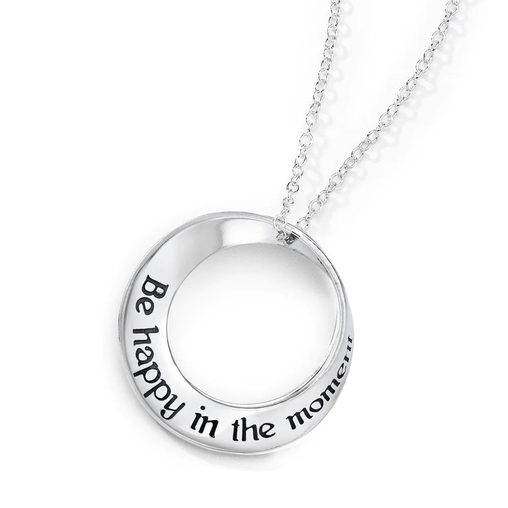 Be Happy In The Moment Necklace Mother Theresa STERLING SILVER 0.925