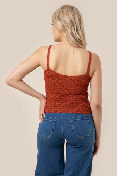 Crochet Knit Tank Top