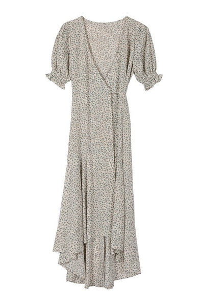 V Neck Wrap Dress