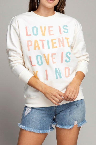 Love Is Patient Love Is Kind Graphic Crew