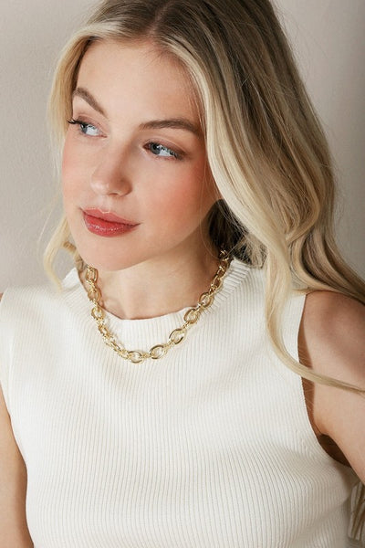 Bold Chain Necklace Gold