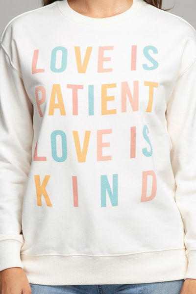 Love Is Patient Love Is Kind Graphic Crew