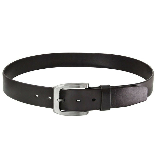 Men's Belt Full Grain Mens Men Buckle Dress 1.5" Wide Adjustable Buckle BROWN - PalmTreeSky