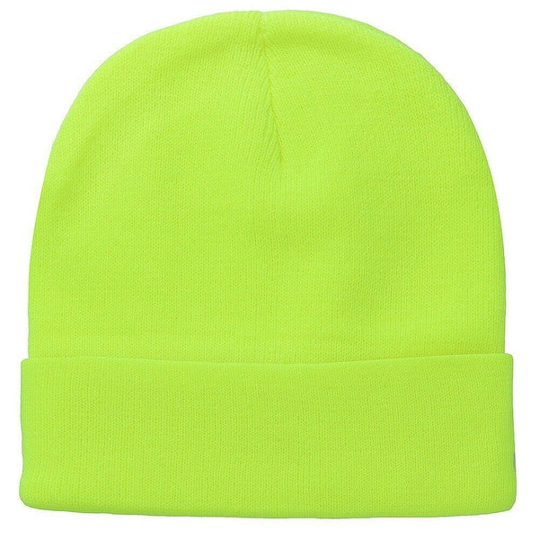 Beanie Hat Unisex Mens Womens Plain Solid Knit Hat 25 COLORS Fall Winter Soft - PalmTreeSky