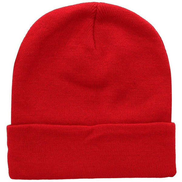 Beanie Hat Unisex Mens Womens Plain Solid Knit Hat 25 COLORS Fall Winter Soft - PalmTreeSky