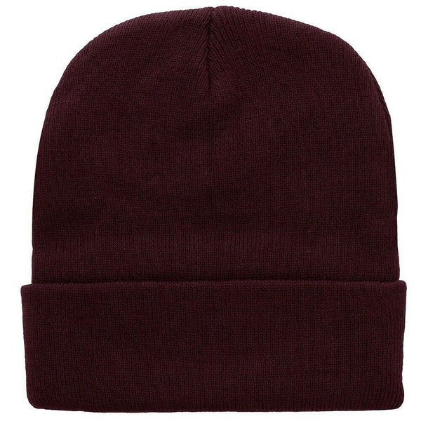 Beanie Hat Unisex Mens Womens Plain Solid Knit Hat 25 COLORS Fall Winter Soft - PalmTreeSky