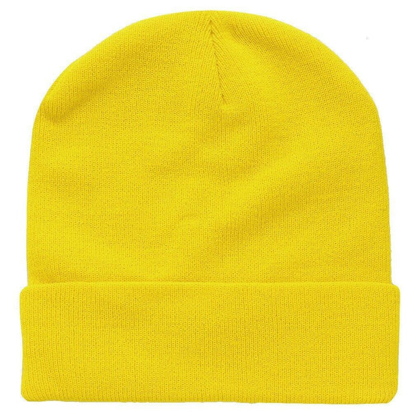 Beanie Hat Unisex Mens Womens Plain Solid Knit Hat 25 COLORS Fall Winter Soft - PalmTreeSky