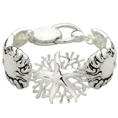 Spoon Bracelet Magnetic Cloasure Clasp CHOICE OF 6 STYLES Butterfly Turtle - PalmTreeSky