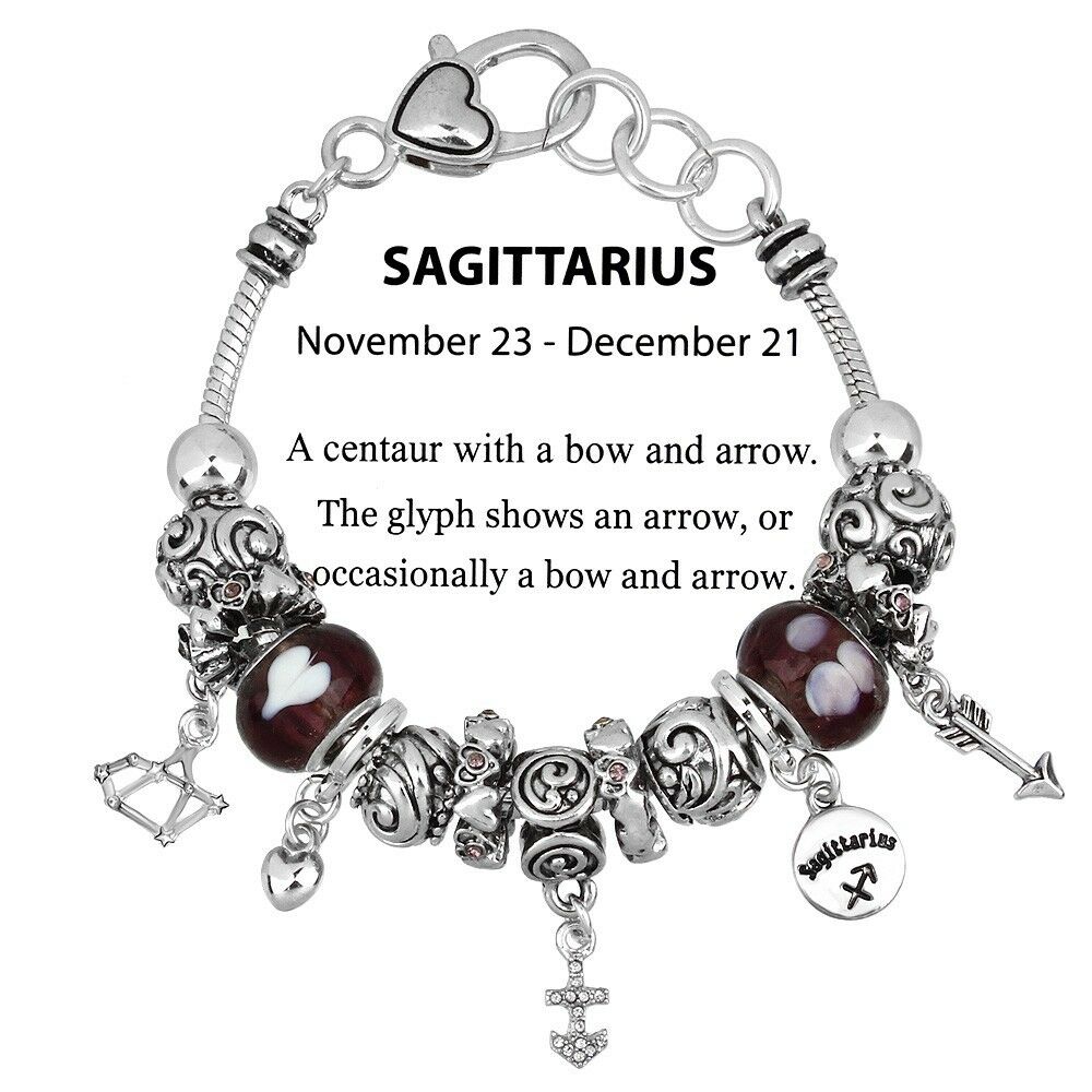 Celestial Bracelet Birthstone Birthday Gift Sagittarus Silver November December - PalmTreeSky