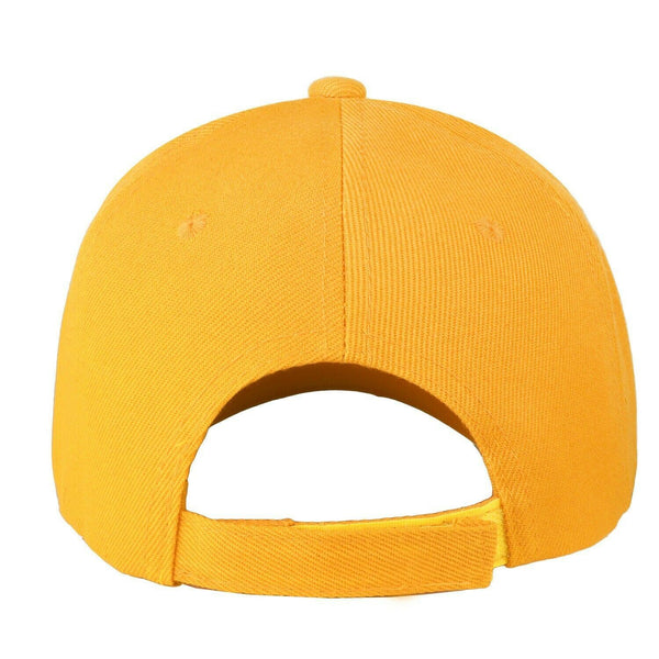 Baseball Cap Solid Plain Basic Adjustable Fitted Strap Back Unisex Hats GOLD - PalmTreeSky