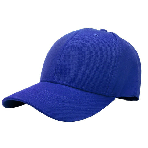 Baseball Cap Solid Plain Basic Adjustable Fitted Strap Back Unisex Hats ROYBLU - PalmTreeSky