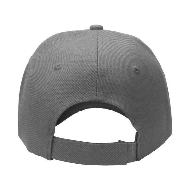 Baseball Cap Solid Plain Basic Adjustable Fitted Strap Back Unisex Hats DKGRAY - PalmTreeSky