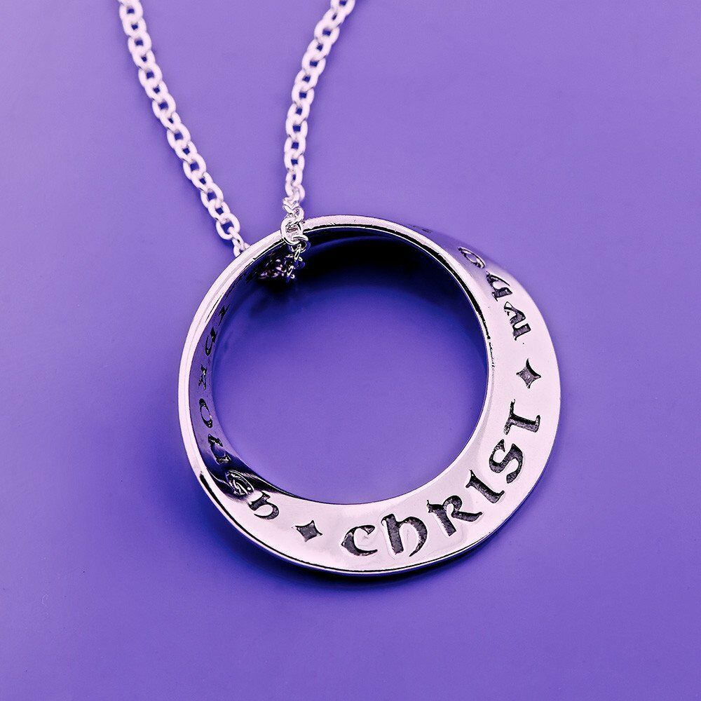 Philippians 4:13 Necklace Engrave I Can Do All Christ STERLING SILVER Phil 4 13 - PalmTreeSky