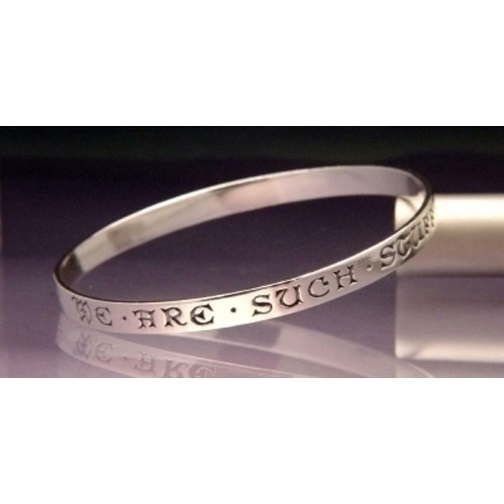 We are Such Stuff as Dreams are Made of Bracelet Shakespeare STERLING SILVER - PalmTreeSky