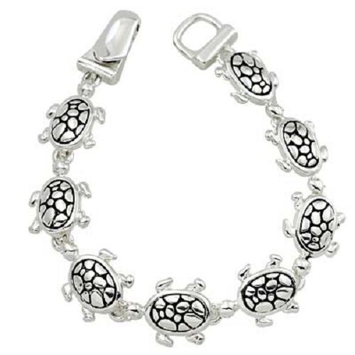 Magnetic Bracelet Bangle Turtle SILVER Beach Sea Life Surf Jewelry Starfish - PalmTreeSky