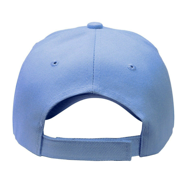 Baseball Cap Solid Plain Basic Adjustable Fitted Strap Back Unisex Hats SKYBLUE - PalmTreeSky