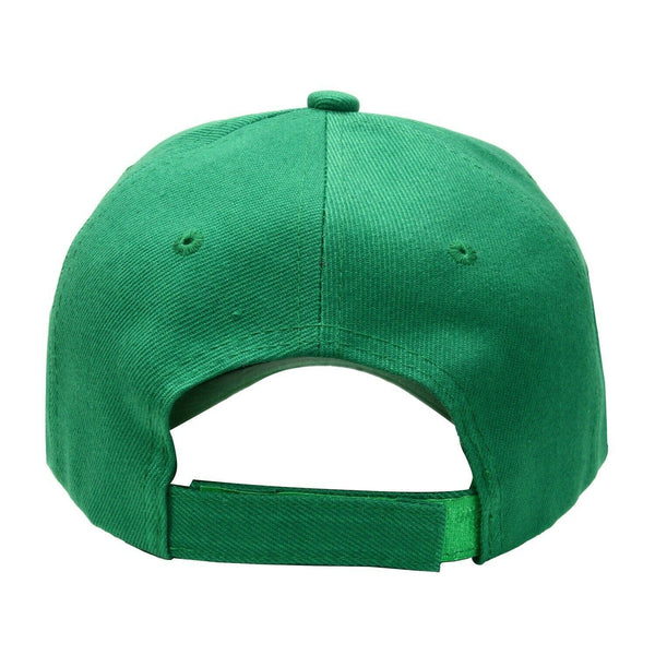 Baseball Cap Solid Plain Basic Adjustable Fitted Strap Back Unisex Hats GREEN - PalmTreeSky