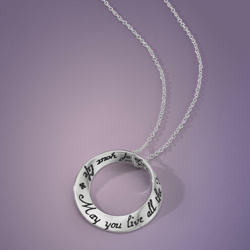 May You Live All The Days Necklace Engrave Religious STERLING SILVER Jonathan - PalmTreeSky