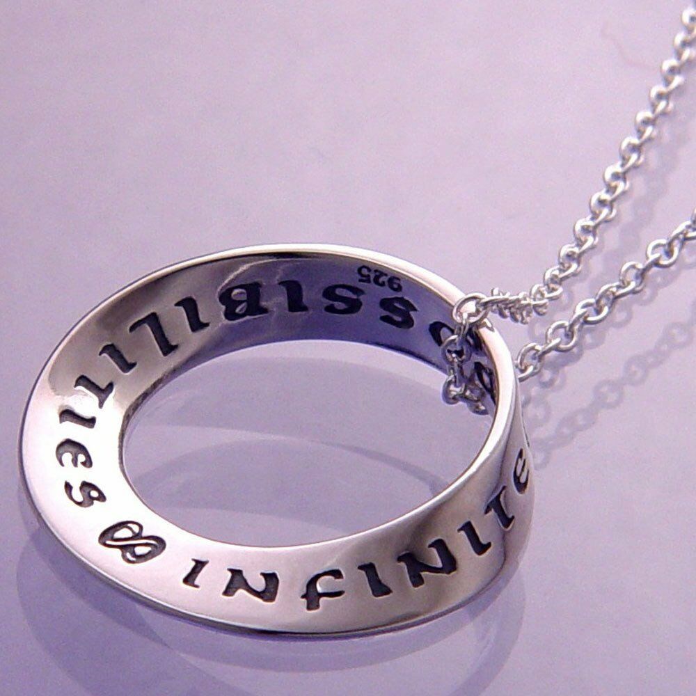 Infinite Possibilities Necklace Message Inspire Infinity Love STERLING SILVER - PalmTreeSky