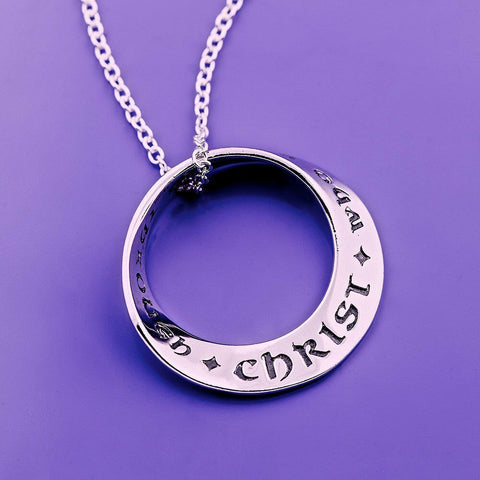 I Can Do All Things Necklace Mobius Religious STERLING SILVER Philippians 4:13 - PalmTreeSky