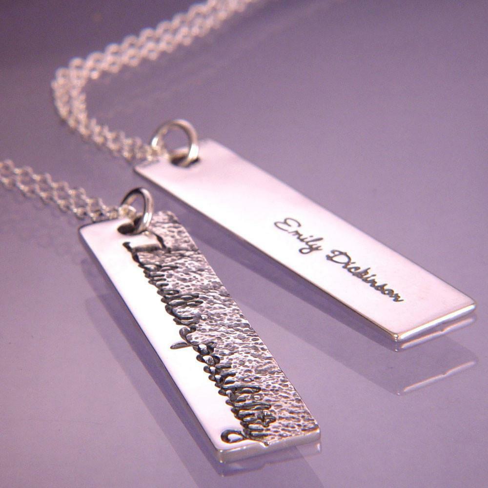 Dwell In Possibility Necklace Inspirational Emily Dickinson STERLING SILVER .925 - PalmTreeSky