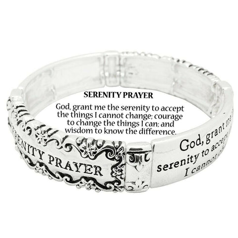 Serenity Prayer Bracelet God Grant me the Serenity to Accept the things I cannot - PalmTreeSky